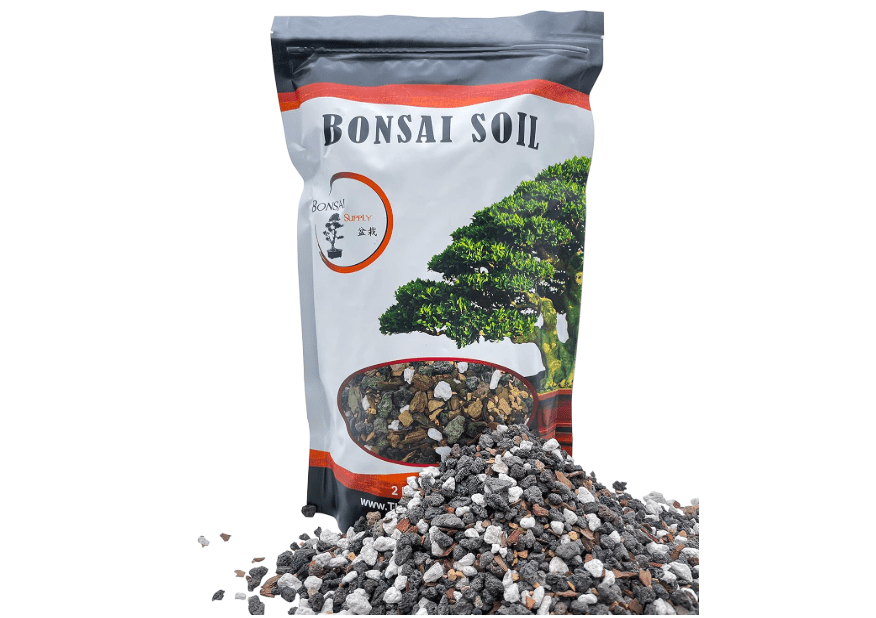 
Bonsai Soil All Purpose Mix | Fast Draining Pre Blend (2 Quart Bag) Plant | Pumice, Lava, Calcined Clay and Pine Bark ● Potting Pre Mixed Bonsai Plant Soil.