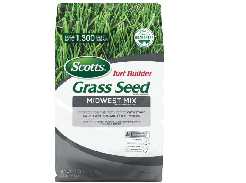 
Scotts Turf Builder Grass Seed Midwest Mix, Crafted to Withstand Harsh Winters and Hot Summers, 3 lbs.