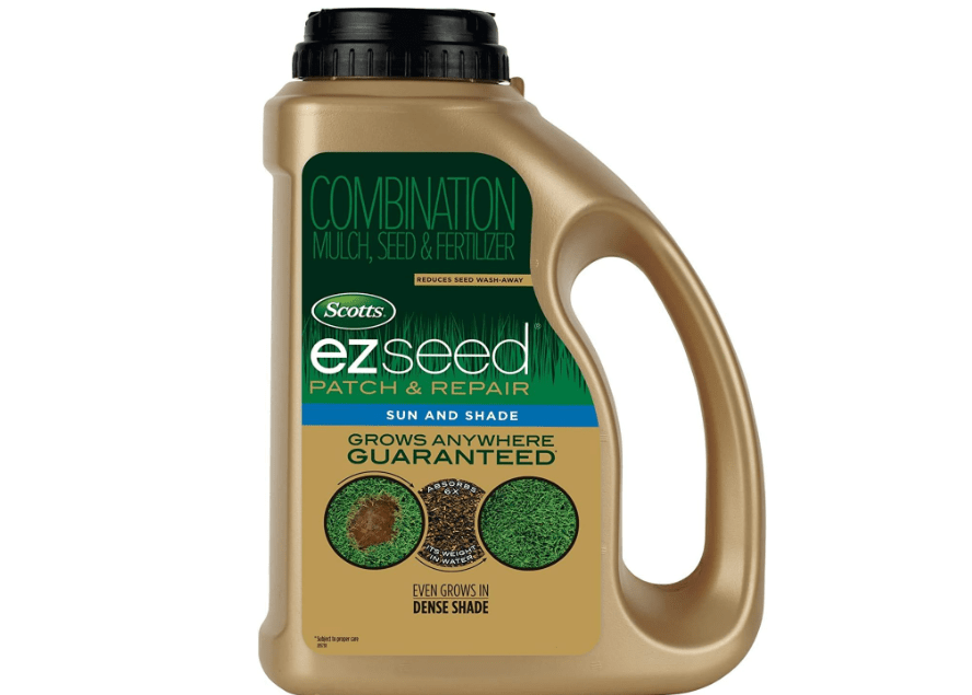
Scotts EZ Seed Patch & Repair Sun and Shade Mulch, Grass Seed, Fertilizer Combination for Bare Spots and Repair, 3.75 lb, Brown