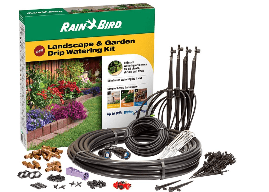 
Rain Bird LNDDRIPKIT Drip Irrigation Landscape/Garden Watering Kit with Drippers, Micro-Bubblers, Micro-Sprays