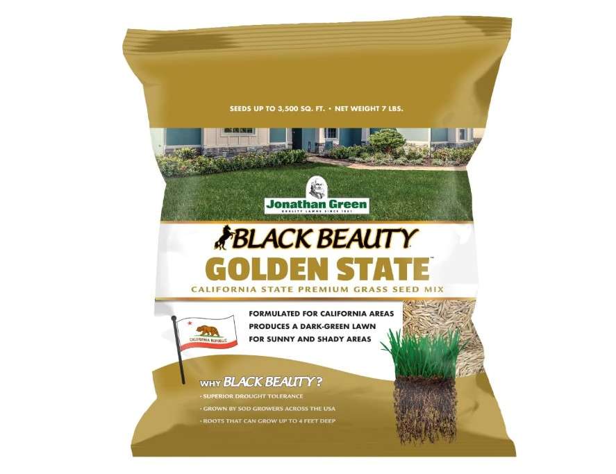 Jonathan Green (10701) Black Beauty Golden State California Grass Seed (Made for California) - Cool Season Lawn Seed (7 lb) 