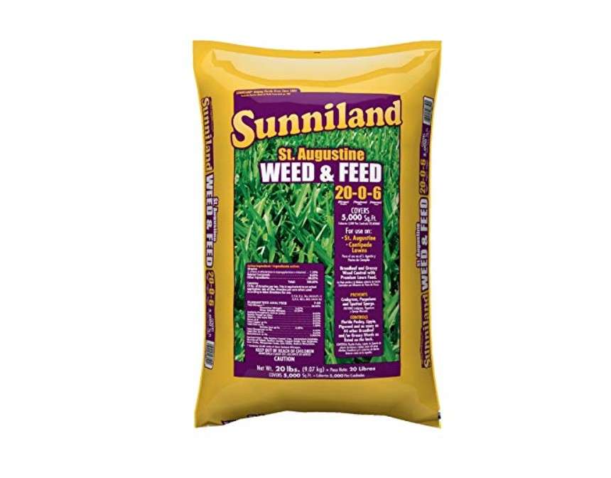 Sunniland St.Augustine Weed & Feed Lawn Fertilizer for St. Augustine Grass 5000 sq ft
