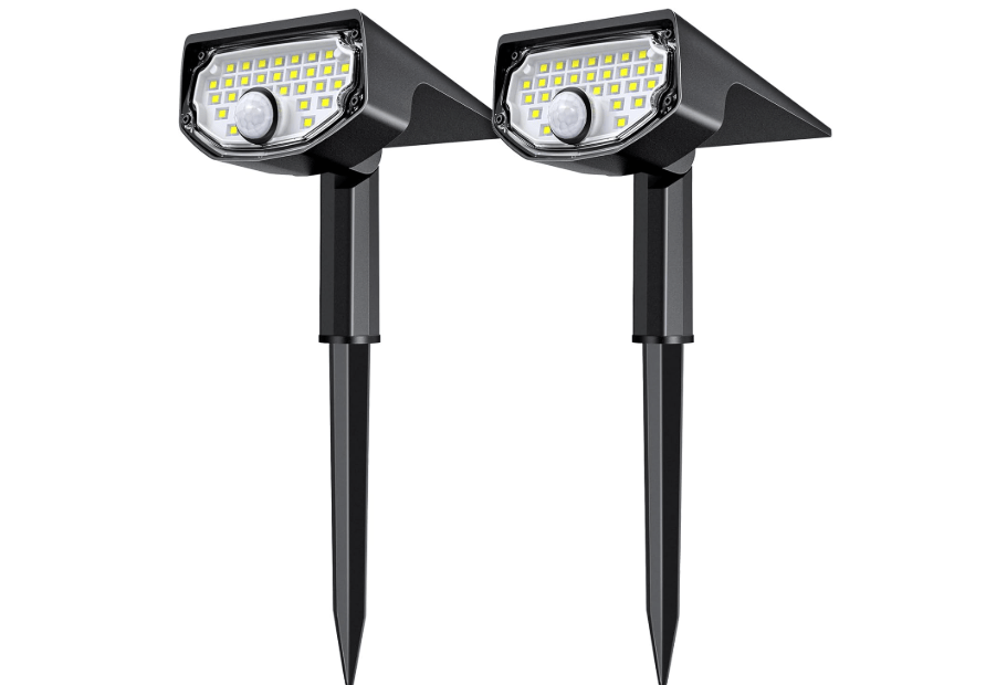 AloftSun Solar Motion Sensor Outdoor Lights,Waterproof Motion Sensor Spot Lights- 30 LED/3 Modes Solar Powered Spotlights,Landscape Lighting for Yard