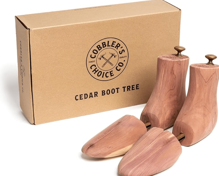Cobbler's Choice Men's Cedar Boot Tree - All Natural Aromatic Cedar Wood - Premium Construction & Unbeatable Quality