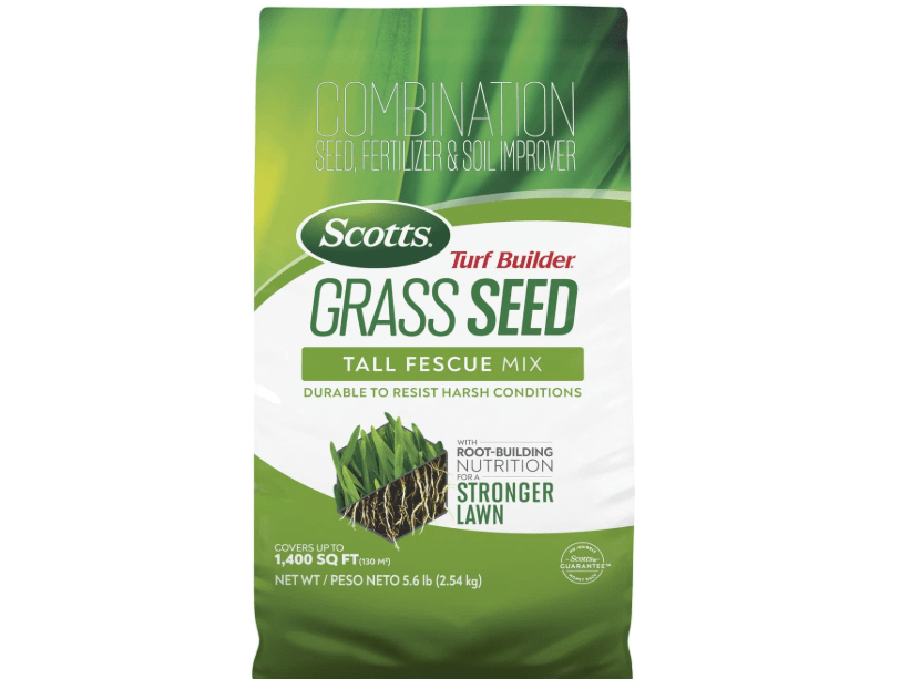 
Scotts Turf Builder Grass Seed Tall Fescue Mix with Fertilizer and Soil Improver, Resists Harsh Conditions, 5.6 lbs.