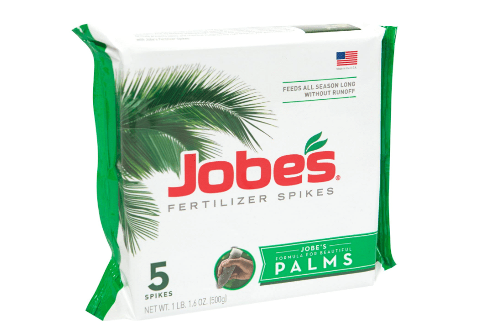 
Jobe's Palm Tree Fertilizer Spikes 10-5-10 Time Release Fertilizer for All Outdoor Palm Trees, 5 Spikes Per Package