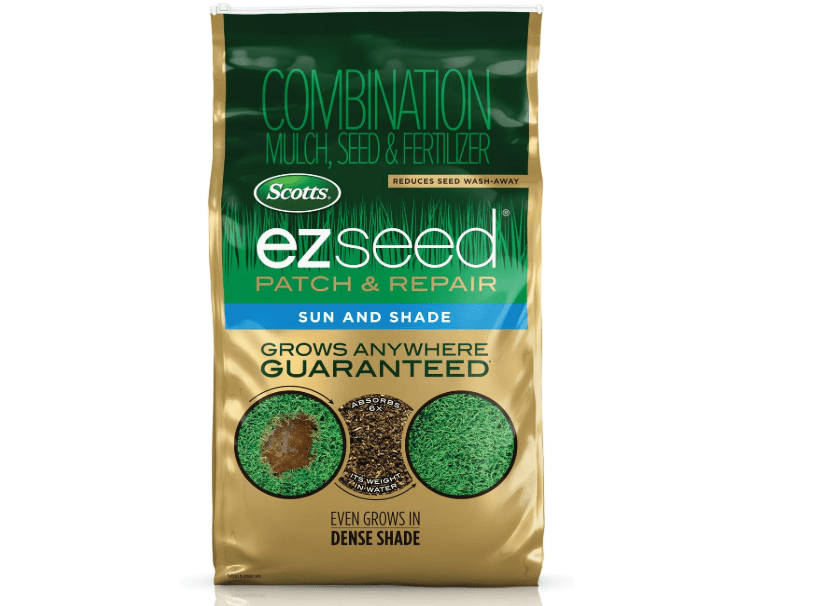 
Scotts EZ Seed Patch & Repair for Sun and Shade Combination Mulch, Sun and Shade Grass Seed and Fertilizer for Bare Spots and Repair, Grows Anywhere, 1