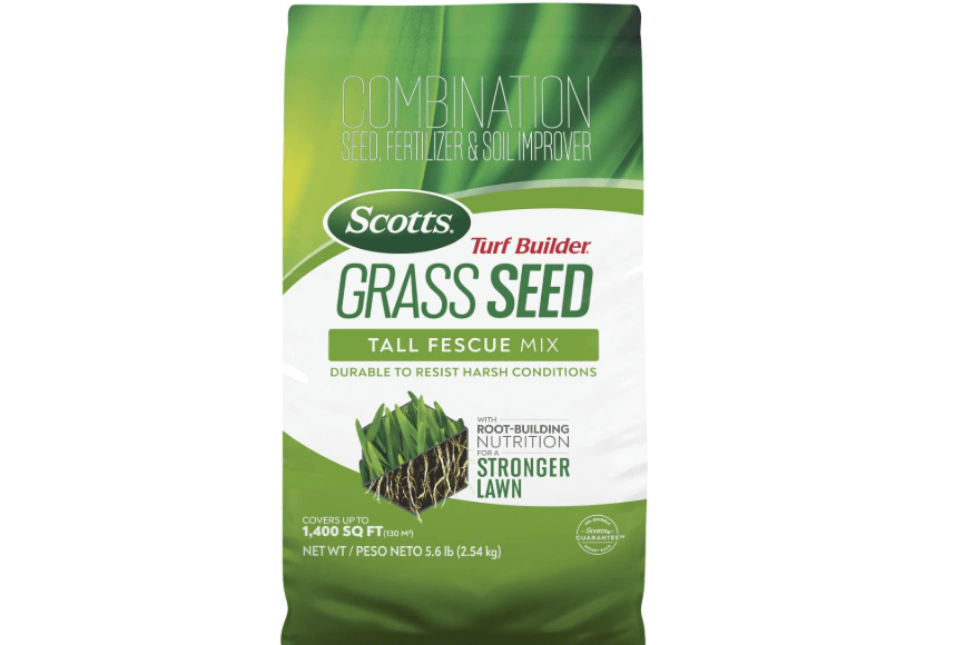 
Scotts Turf Builder Grass Seed Tall Fescue Mix with Fertilizer and Soil Improver, Resists Harsh Conditions,