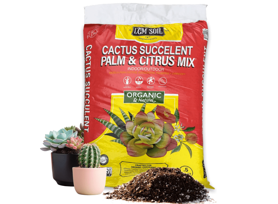 
LGM Cactus & Succulent Palm & Citrus Mix, Ideal Potting Soil for Indoor & Outdoor Plants, (.5 Cu Ft.)