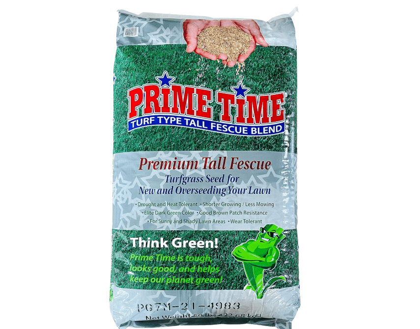 
Burlingham Seeds Prime Time 90/10 Mix , 90percent Tall Fescue 10percent Kentucky Bluegrass , Blue TAG Certified Grass Seed (50 lbs (5,000 sq ft)),Brown