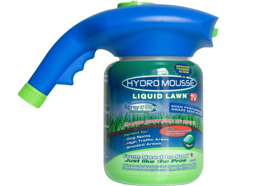 
Hydro Mousse Liquid Lawn System – Grass Seed Spray Kit for Spot Repair & Full Lawn Seeding – Easy-to-Use Lawn Patch Solution for All Grass Types
