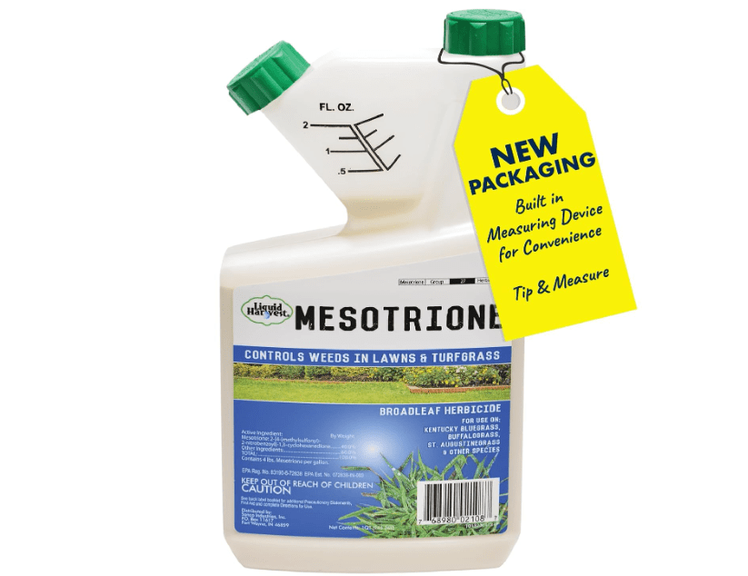 
Liquid Harvest Mesotrione - 32oz - Mesotrione Concentrate (Compare to Tenacity) - Pre and Post-Emergent Weed Killer for Lawn and Turf Grasses