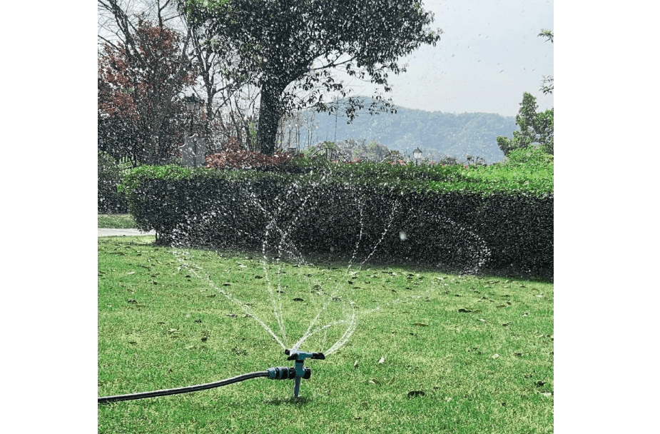 Kadaon Garden Sprinkler, 360 Degree Rotating Lawn Sprinkler Large Area Coverage - Adjustable, Weighted Gardening Watering System