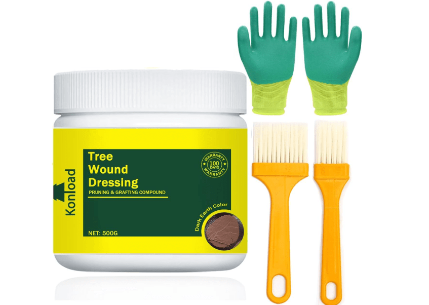 Konload Tree Wound Sealer-500g Tree Wound Dressing for Damaged Trees Bark Repair Pruning Seal/Bonsai Cutting Paste Tree Trunk Paint Protection Grafting Wax