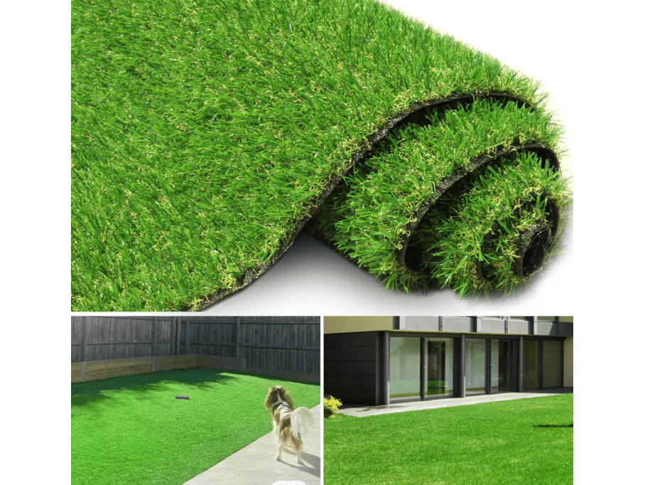 
FREADEM Artificial Grass Turf for Pet Dogs 4' x 4', Fake Grass Lawn with Drain Holes, Indoor Outdoor Synthetic Grass Mat for Garden Gym Patio