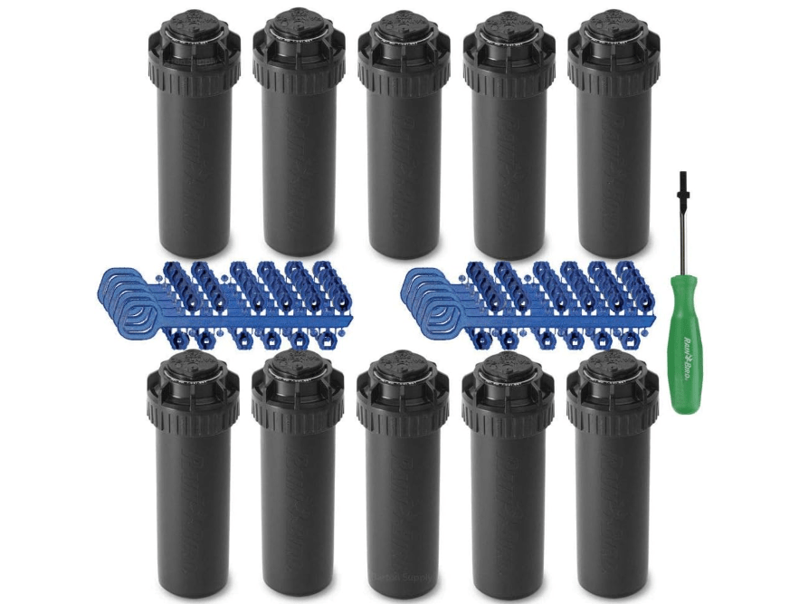 Rain-bird 5000 Series Rotor Sprinkler Head - 5004 PC Model, Adjustable 40-360 Degree Part-Circle, 4 Inch Pop-Up Lawn Sprayer Irrigation System