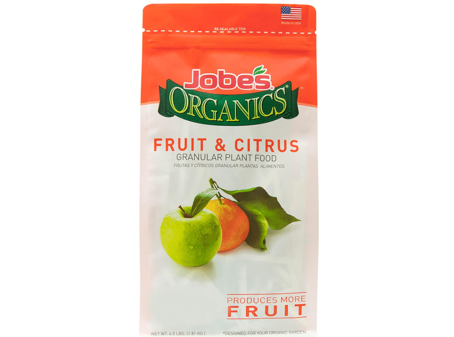 
Jobe’s Organics Granular Garden Fertilizer, Easy Plant Care Fertilizer for Fruit and Citrus Plants and Trees, 4 lbs Bag
