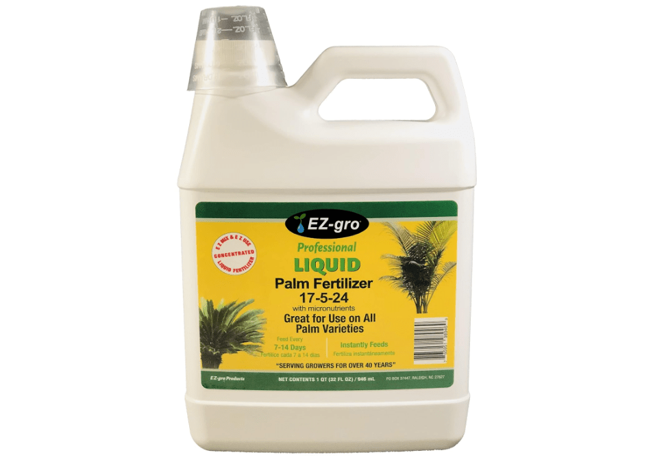 
EZ-GRO 17-5-24 Palm Tree Fertilizer Liquid Plant Food - Perfect for Indoor & Outdoor Palm Trees, Palm Fertilizer Enhanced with Extra Micronutrients