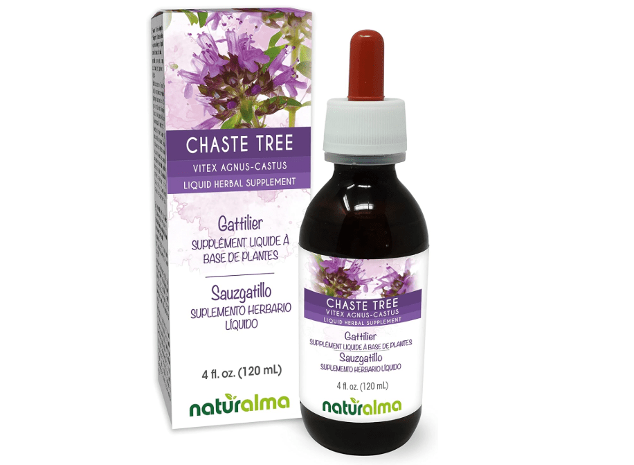 Naturalma Chaste Tree (Vitex Agnus-castus) Fruit Alcohol-Free Tincture - 4 fl oz Liquid Extract in Drops - Herbal Supplement - Vegan