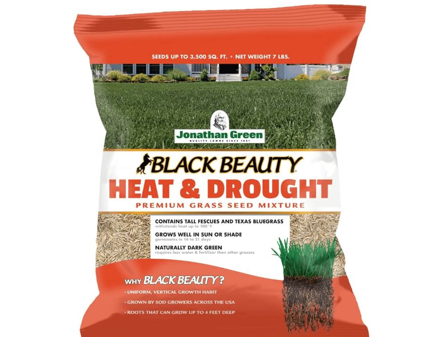 
Jonathan Green (10515) Black Beauty Heat & Drought Resistant Grass Seed - Cool Season Lawn Seed 