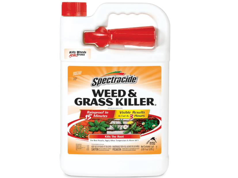 Spectracide Weed & Grass Killer, Use On Driveways, Walkways and Around Trees and Flower Beds, 1 Gallon (RTU Spray)