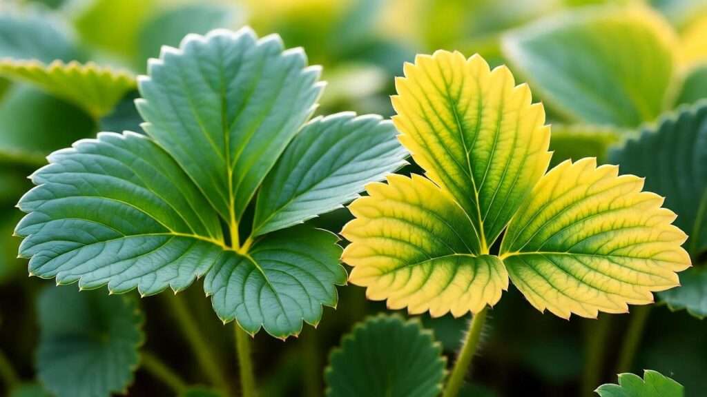 Strawberry Plant Leaves