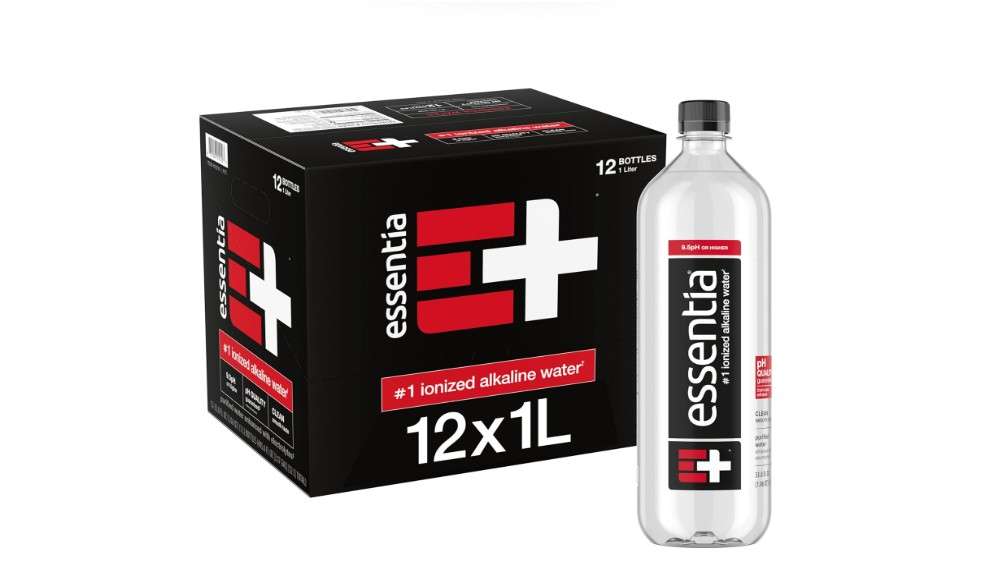 
Essentia Water Bottled, Ionized Alkaline Water:99.9% Pure, Infused With Electrolytes, 9.5 pH Or Higher With A Clean, Smooth Taste, 1 Litre