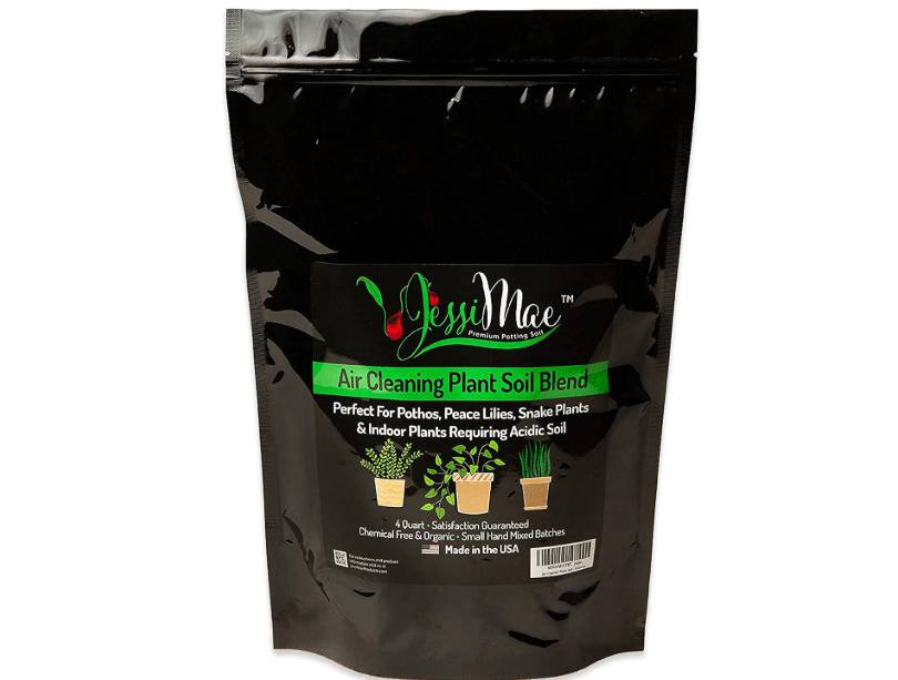 
Jessi Mae Slightly Acidic Organic Well-Drained Potting Soil - 4-Quart Bag, Perlite-Enhanced - Soil Mix for Snake Plant & Potting Mix for Peace Lily,.