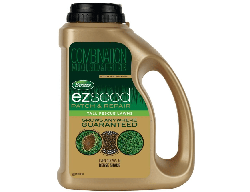 
Scotts EZ Seed Patch & Repair Tall Fescue Lawns Combination Mulch, Grass Seed and Fertilizer for Bare Spots and Repair, Grows Anywhere, 3.75 lb.