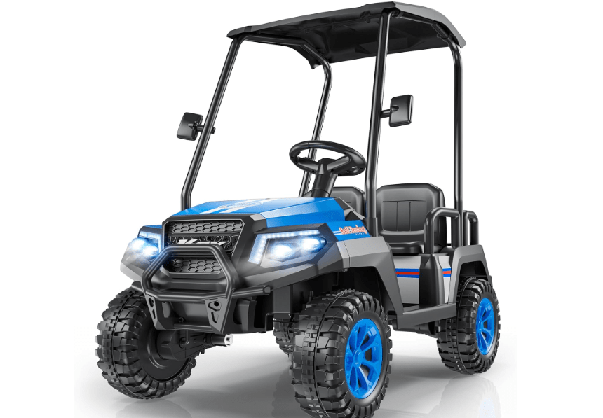 
LIGIANT R9 24V Ride on Toys for Big Kids, 4-Seater Kids' Car, Golf Cart Max. Capacity: 264 Lbs, 4WD Ride on Car w/Remote Control, Detachable Awning,
