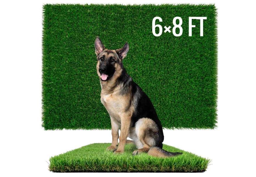 Sunturf Fake Grass for Dogs to Pee On, Artificial Turf for Dogs, Grass Pee Pad for Dogs Potty Training, Premium 6x8FT Extra Large, Indoor Outdoor Turf Grass...
