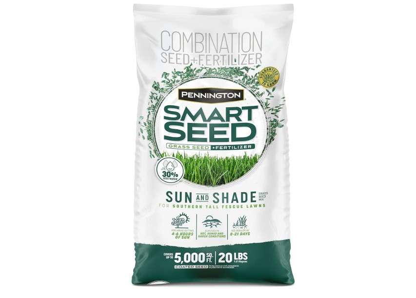 Pennington Smart Seed Sun and Shade Tall Fescue Grass Seed Mix for Southern Lawns 20 lb