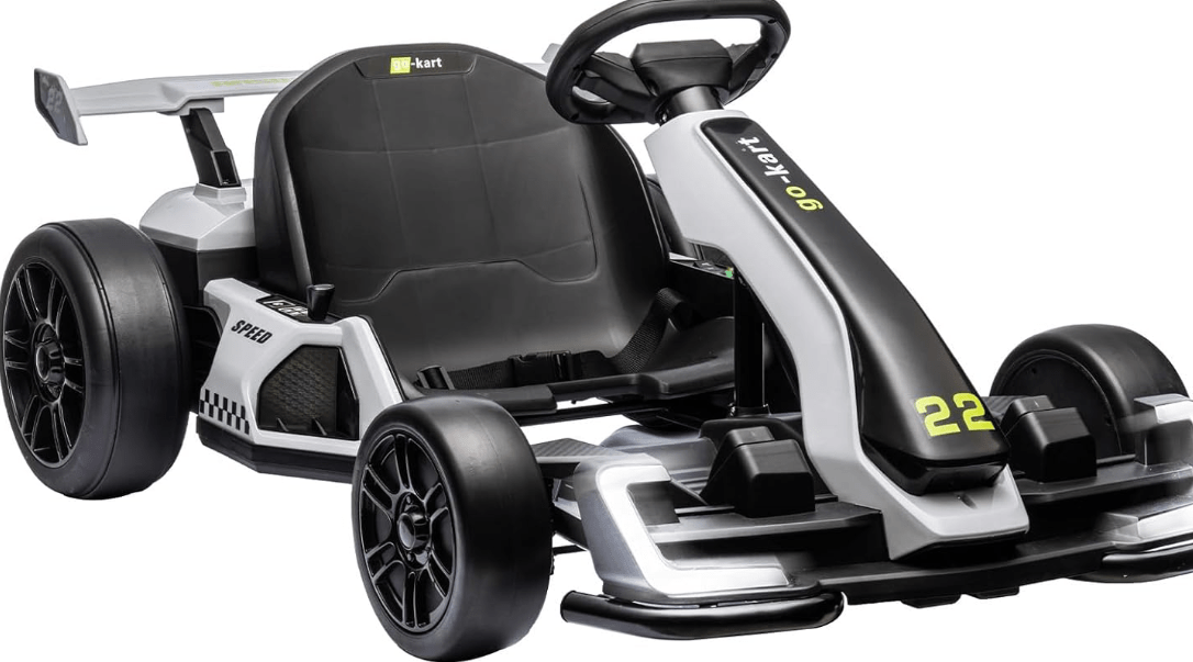 
Nasitip 24V Electric Go Kart,300W Powerful Drift Kart for Kids, Electric Pedal Kart,with 300W Strong Motor, Drift/Sport Mode, Big Battery, Eva Tire,Length.
