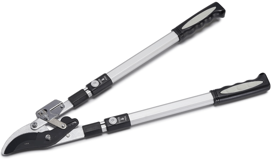 
Tree Trimmer Loppers - Double Ratcheting Bypass Pruners - Extendable 26" - 40" Long Handles - Loppers for Tree Trimming Heavy Duty by Kings County Tools