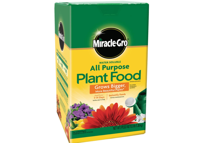Miracle-Gro Water Soluble All Purpose Plant Food, Fertilizer for Indoor or Outdoor Flowers, Vegetables or Trees, 3 lbs