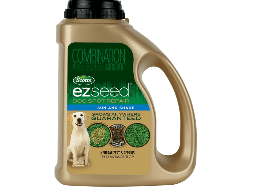 
Scotts EZ Seed Dog Spot Repair Sun and Shade, Combination Mulch, Grass Seed Mix and Soil Amendment to Neutralize and Repair Pet Spots, 2 lbs.