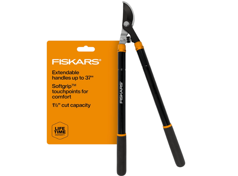 
Fiskars Loppers for Tree Trimming, Heavy Duty, with Extendable Handle (24.5"-37" Range), Sharp Bypass Steel Blade Tree Branch Cutter up to 1.5-Inch..
