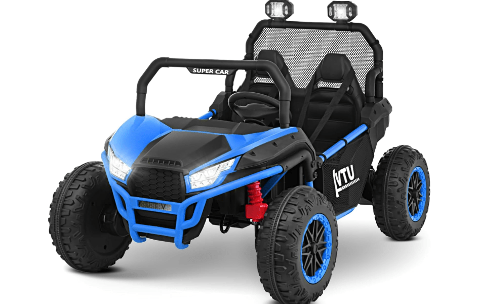 
Joywhale 24V 2-Seater Kids Ride on UTV XL 4X4 800W Off-Road Electric Car, with 4x200W Powerful Motor, 2WD/ 4WD Switchable, 4.3MPH Max Speed, Metal Frame&