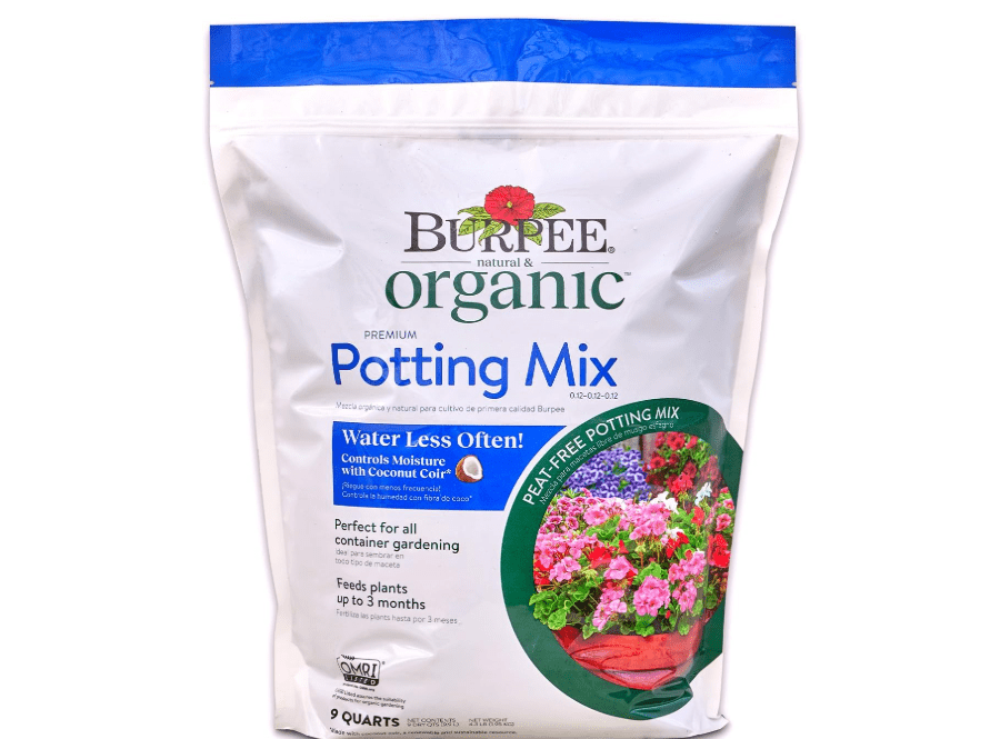 
Burpee, 9 Quarts | Premium Organic Potting Natural Soil Mix Food Ideal for Container Garden-Vegetable, Flower & Herb Use for Indoor Outdoor Plant