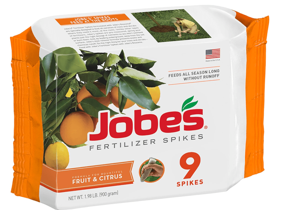 
Jobe’s Garden Fertilizer Spikes, Easy Plant Care Slow Release Fertilizer for Fruit and Citrus Plants and Trees, 9 Count
