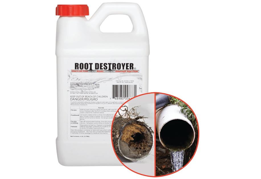 
Root Destroyer - 5lbs - Root Killer for Sewer, Pipe & Drain Lines, Septic Tanks and Septic Systems - Stops New Growth & Safe for All Plumbing - Pure