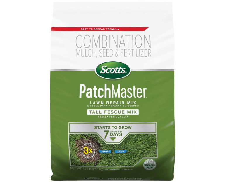 
Scotts PatchMaster Lawn Repair Mix Tall Fescue Mix, Combination Grass Seed, Fertilizer, and Mulch,