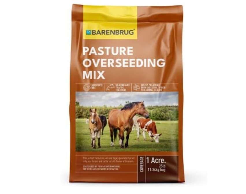 
Barenbrug SeedPasture25 Grass Seed- Forage Seed for All Classes of Livestock - Pasture Growth and Repair- 25 lb - Covers 1 Acre
