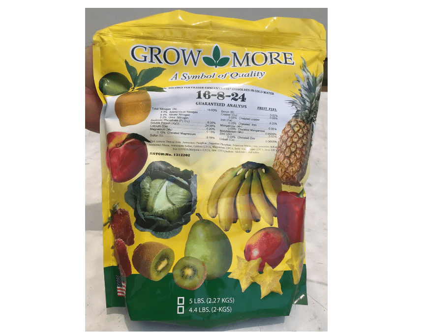 
Fruit Fuel Fertilizer - Banana and Fruit Plant Fertilizer - 5lb Bag 16-8-24
