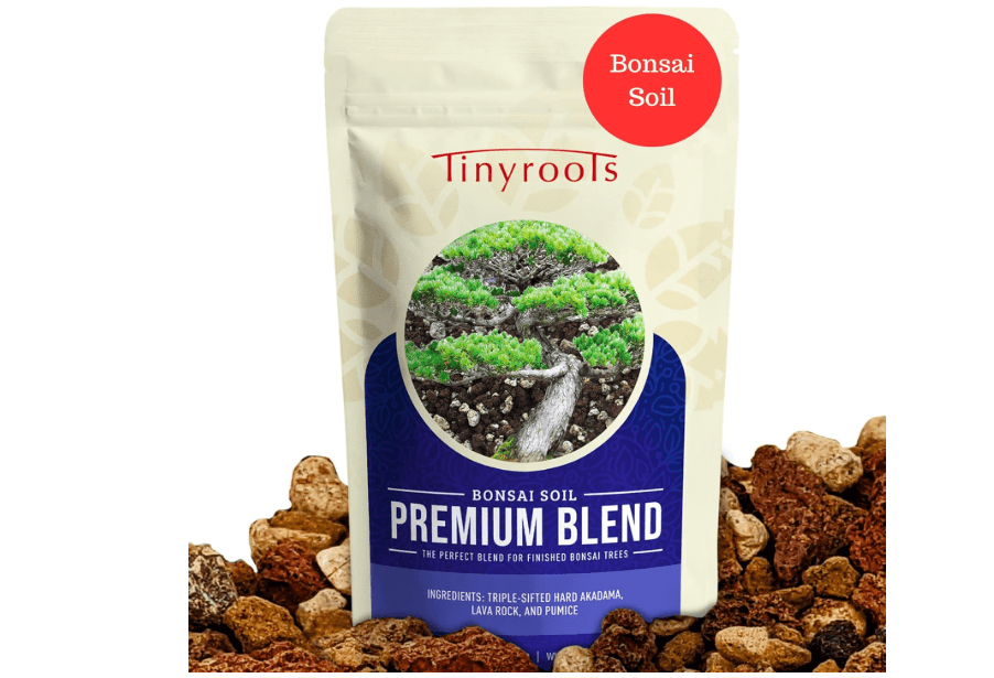 
Bonsai Outlet Premium Bonsai Soil - Tinyroots 2.25 Quart Soil Blend for Finished Bonsai, Ideal for Water Retention and Root Development, Made from Genuine