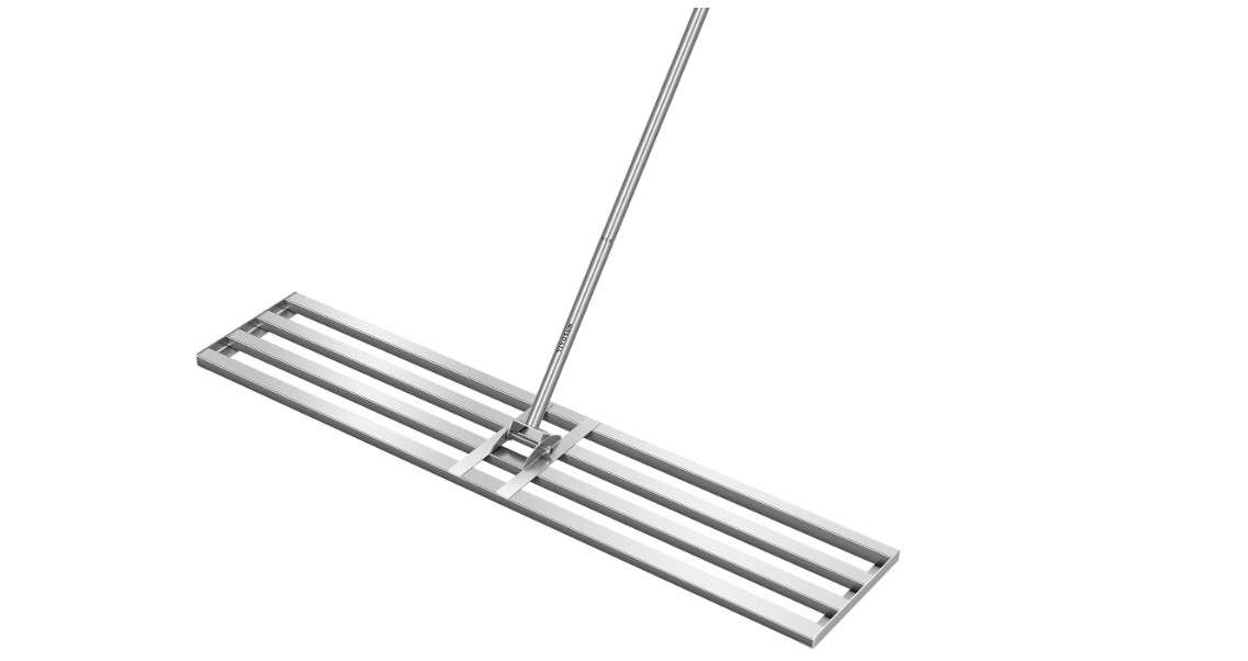 VIVOSUN 48" Lawn Leveling Rake, 48" x 10" x 78" Heavy-Duty Stainless Steel Lawn Leveler with 7FT Adjuatble Long Handle for High Effect,...
