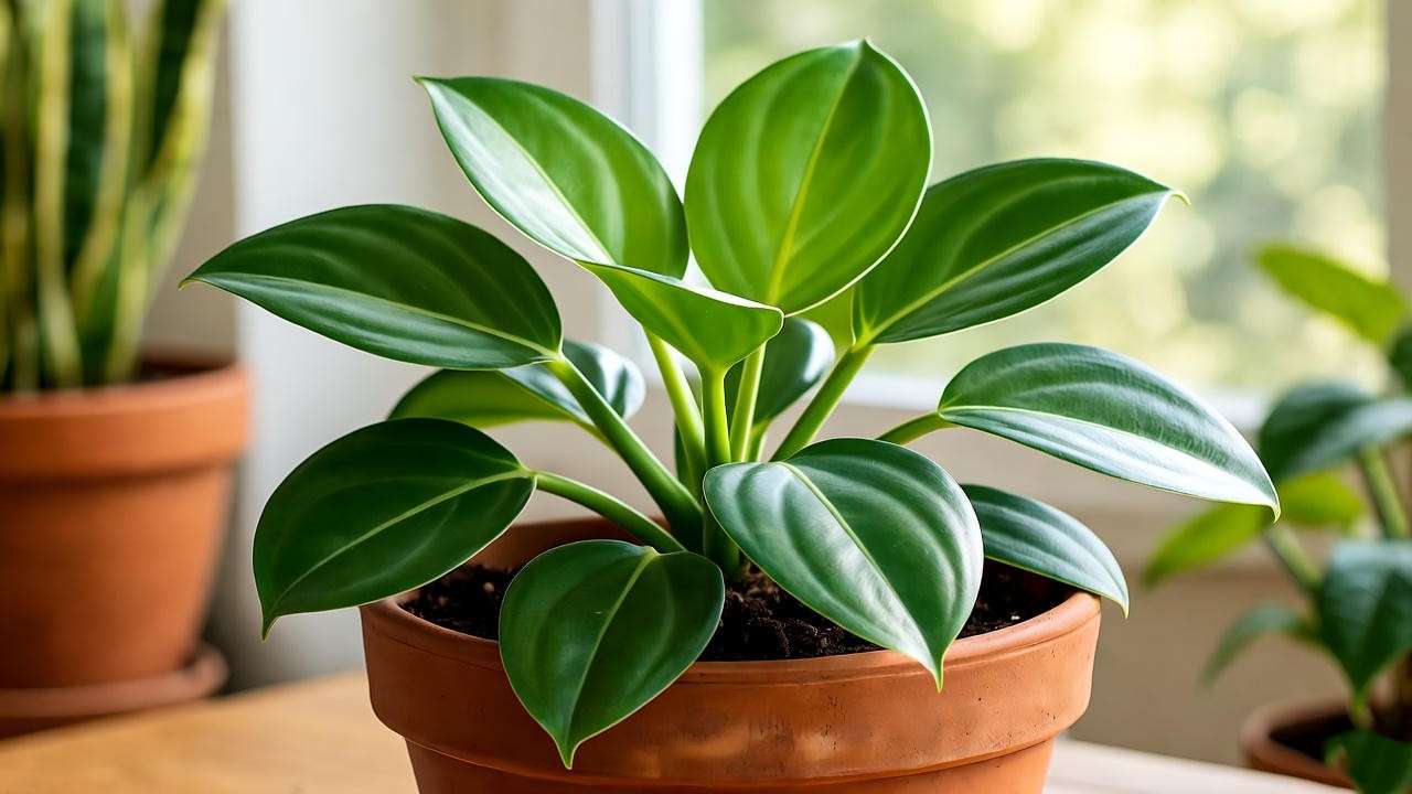 "Healthy turtle plant thriving in bright indirect light near an east-facing window with sheer curtains."