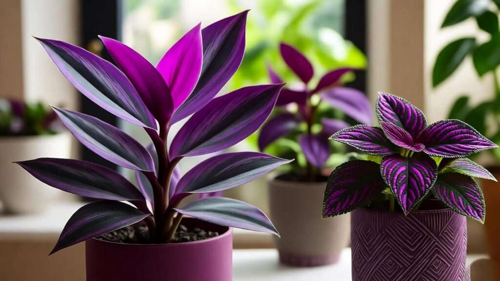 Purple House Plant