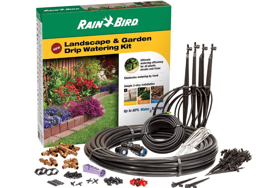 
Rain Bird LNDDRIPKIT Drip Irrigation Landscape/Garden Watering Kit with Drippers, Micro-Bubblers, Micro-Sprays
