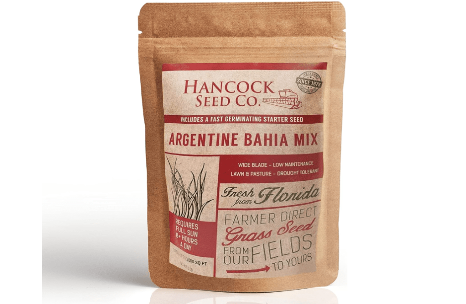 
Hancock Argentine Bahia Grass Seed Mix for Lawn, Low Maintenance, Low Watering Requirement Grass Seed for Southern Lawns